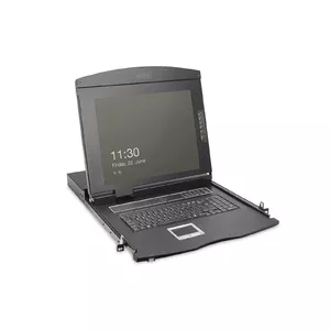 KVM konsoles Digitus 19" HD LCD 16-portu VGA vācu tastatūra