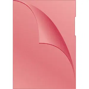 Folder L‑shape Q-Connect KF00306, A4, polypropylene (PP), 120 µm, red