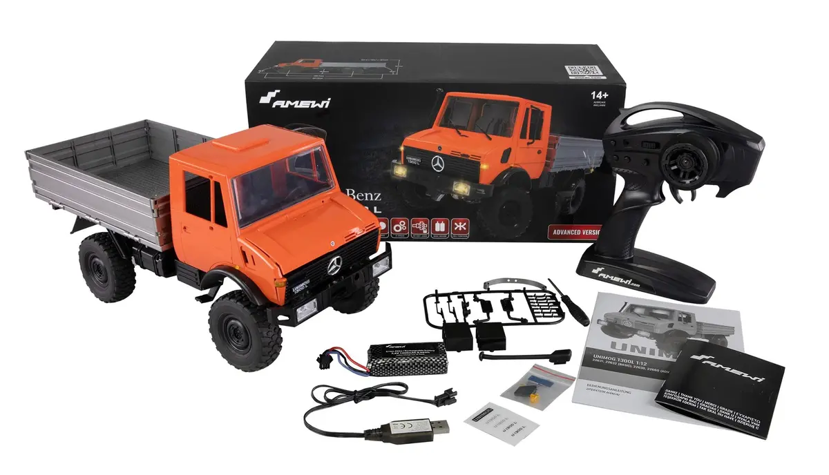 Bezceļu kravas auto Amewi Unimog Elektriskais