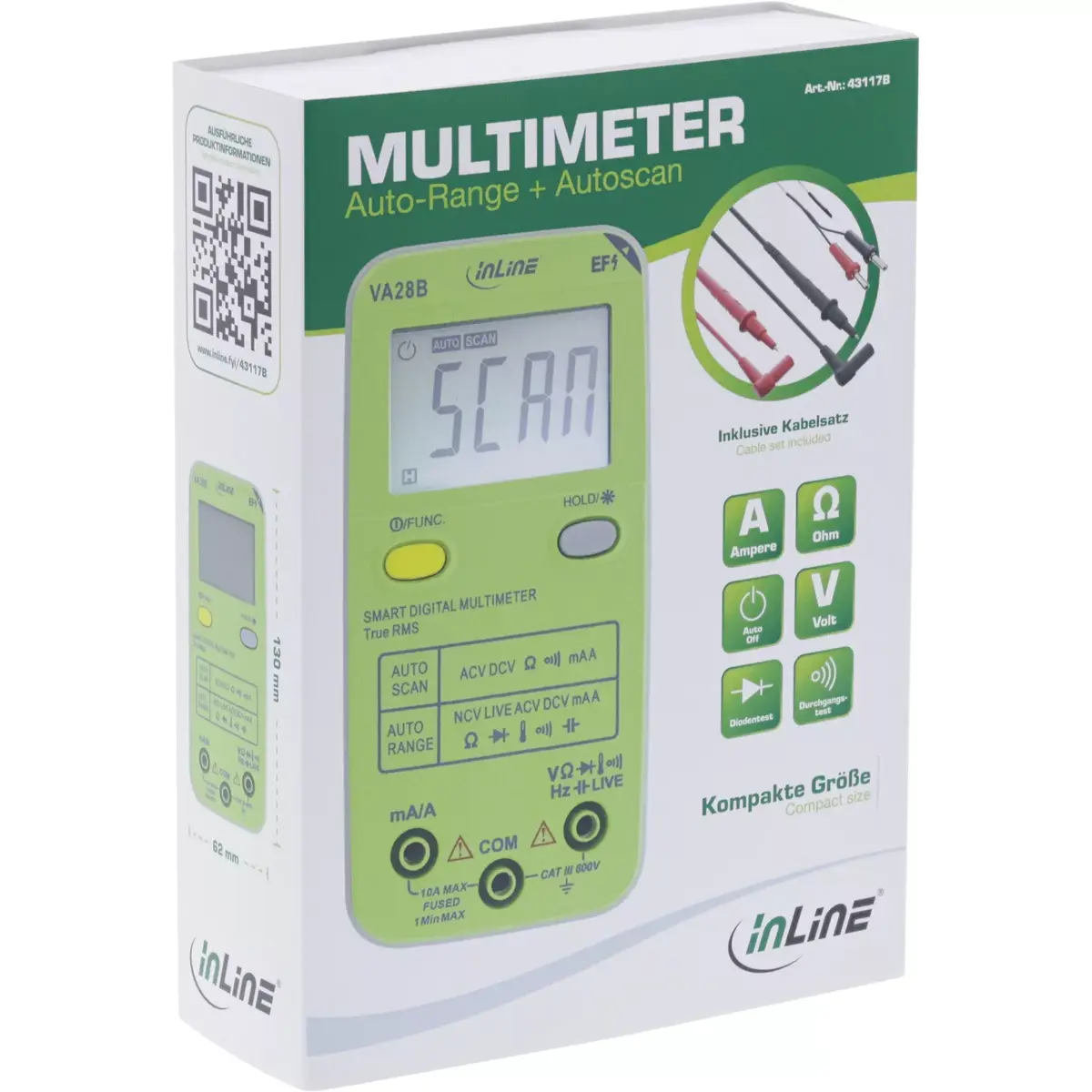 InLine 43117B pocket multimeter with auto-range Photo 4