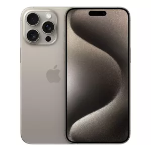 Viedtālrunis Apple iPhone 15 Pro Max 256GB Natural Titanium 6,7" 2796×1290 A17 Pro 48MP trīskamera Dual SIM iOS 17 221 g