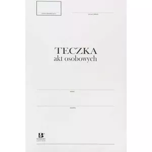 Personal File Folder A4 Barbara 822002 white cardboard 10 pcs