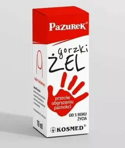 Rūgtais želeja pret naglu košļāšanu Kosmed Pazurek 10 ml — Kosmed