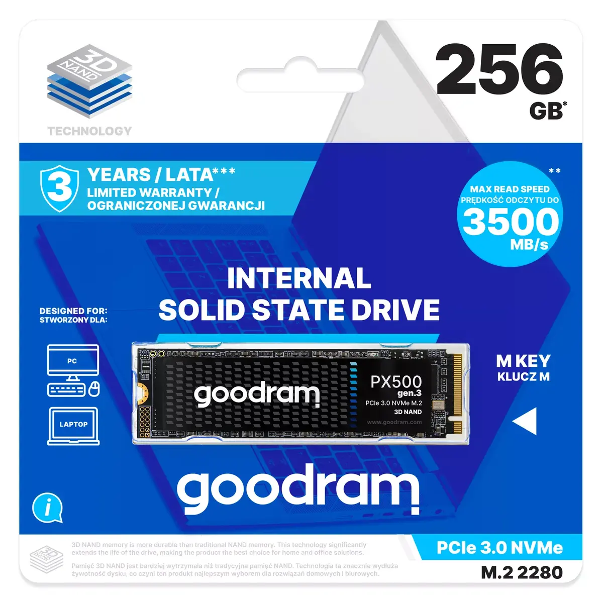 GOODRAM PX500 256 ГБ M.2 NVMe SSD Photo 4