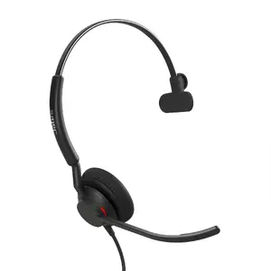 Гарнитура Jabra Engage 40 (Inline Link) USB‑C/A MS Mono — проводная, супраауральная, кабель 1,6 м, 45 г, чёрная