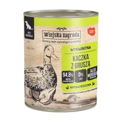 Mitrā suņu barība wiejskazagroda Pīle ar