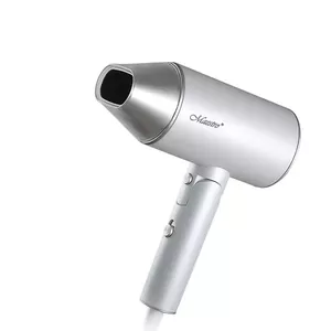 Фен Maestro MR-213 2100 Вт, складная ручка, 2 скорости, холодный воздух, двустенный концентратор, серебристый