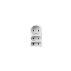 Power splitter adapter Konnoc DX-FZB-01/01-2 — 1 round plug to 2 flat plugs