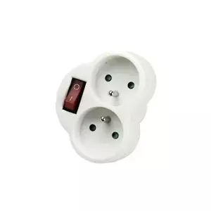 Power strip Konnoc DX-R2S double socket with switch