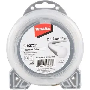 Леска для триммера Makita E-02727 1,3 мм x 15 м сменная режущая нить