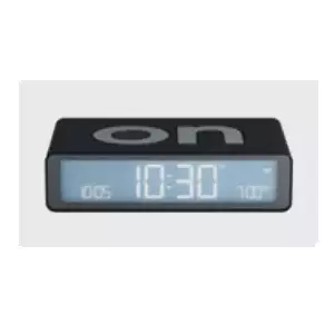 Digitālais modinātājs LEXON Flip Classic Melns LCD Akumulators 5V