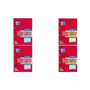 Ring binder inserts CONQUERANT SEYES A4 80 g/m² Pink, 50 sheets