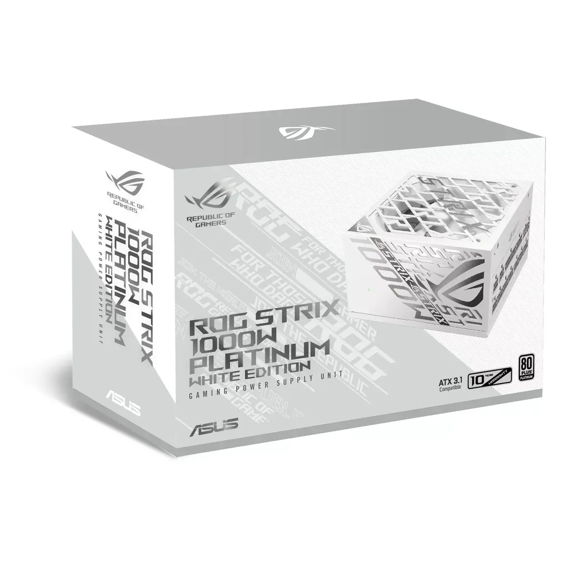 Barošanas bloks ASUS ROG STRIX 1000P GAMING WHITE Photo 12