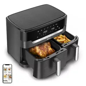 Karstā gaisa cepeškrāsns Tefal Easy Fry Dual XXL EY942HE0, 11 L, 2700 W, skārienvadība, LCD