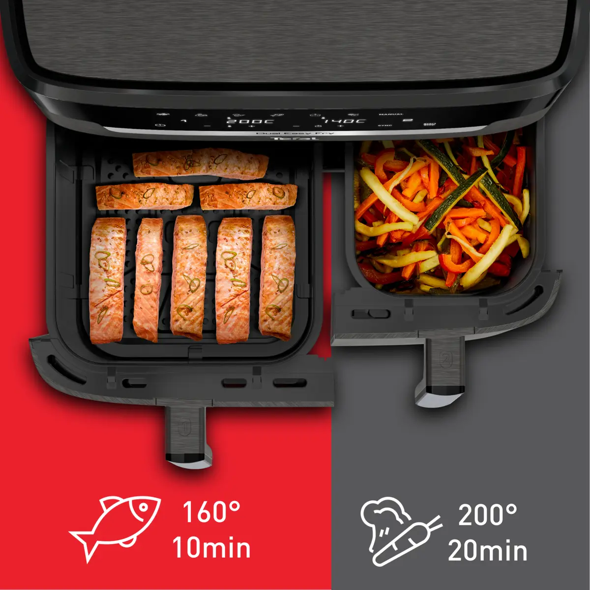 Tefal Easy Fry Dual XXL EY942HE0 Karstā gaisa friteris Photo 4