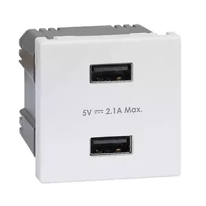 Kontakt-Simon K126E/9 USB Type-A Charger Socket 5V 2.1A White
