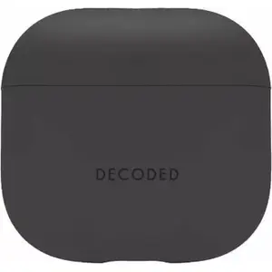 Silicone protective case for AirPods 4th gen, Decoded — charcoal