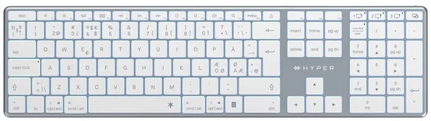HYPER HyperSpace Next Bluetooth Keyboard - Nordic Photo 6