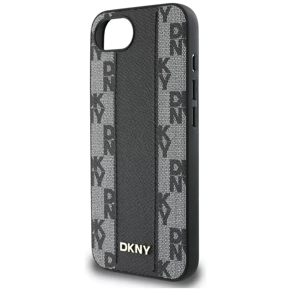 DKNY Leather Checkered MagSafe Case for iPhone 16e Photo 4
