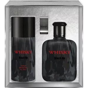SET Evaflor Whisky Black Op EDT spray 100ml + EDT spray 20ml EDT + CLIP