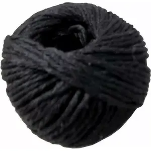 Хлопковая бечёвка Ziemia Obiecana 1,5 мм x 50 м, чёрная