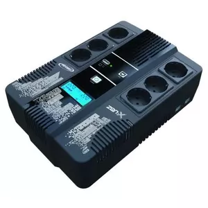 Nepārtraukta barošanas ierīce Infosec Zen-X 800 Line-Interactive 0.8 kVA, 6 Type F kontaktligzdas, 9 Ah VRLA, LCD