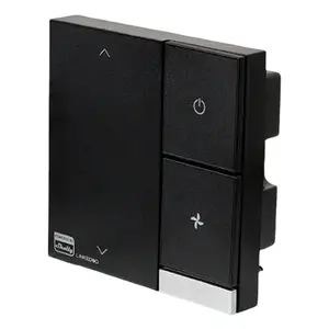 Smart HVAC thermostat Shelly LinkedGo Black — digital Wi‑Fi (802.11b/g/n), 87×87×35 mm