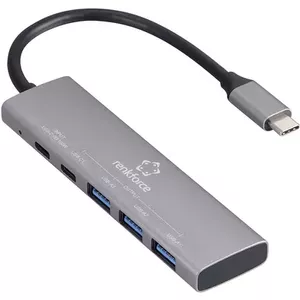 USB hub Renkforce RF-USBH-280 — 5-port USB 3.2 Gen 1 hub with USB-C PD charging
