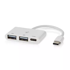 Nedis CCGB64785WT01 USB Хаб Type-C 5000 Mbit/c Белый