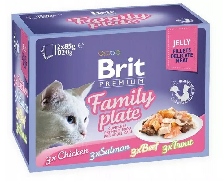 Mitrs kaķu barības Brit Premium Family