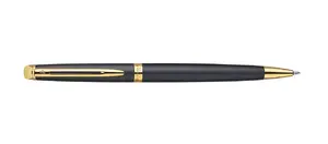 Waterman Hémisphère шариковая ручка с поворотным механизмом средний стержень синие чернила черный корпус