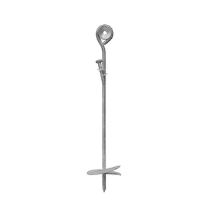 Ground anchor Grundline KWZ 470x100 — galvanized steel earth anchor 470×100 mm