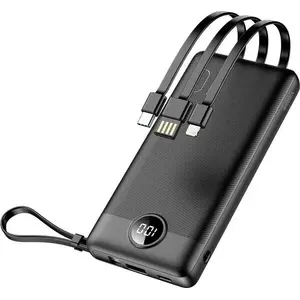 Внешний аккумулятор Techonic VEGER C10 10000мАч с разъемами Micro USB, Type-C и Lightning