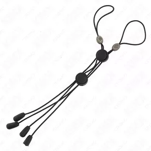 Зажимы для сосков KINK NIPPLE GRIP D-241300 — черные эластичные с регулировкой натяжения