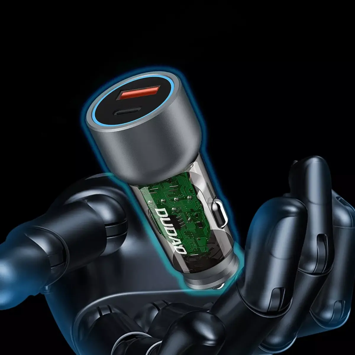Dudao R4T 30W auto lādētājs USB-A USB-C Photo 3