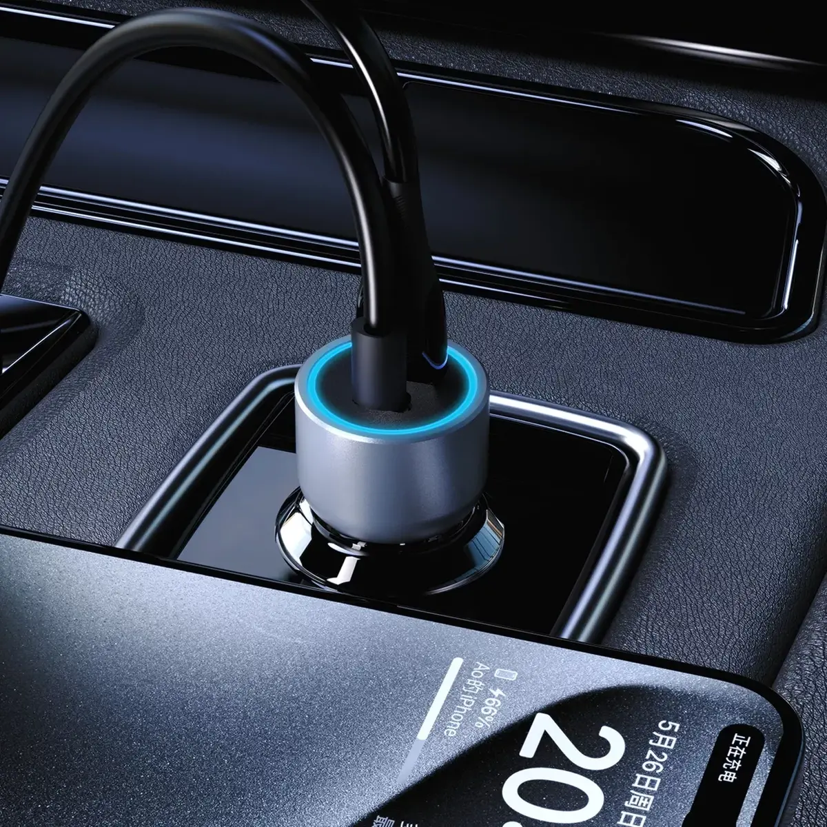 Dudao R4T 30W auto lādētājs USB-A USB-C Photo 6