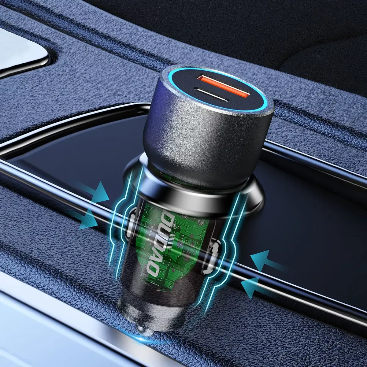 Dudao R4T 30W auto lādētājs USB-A USB-C Photo 8
