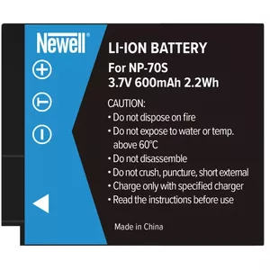 Rechargeable battery Newell NP-70S for Fujifilm 3.7V 1000mAh