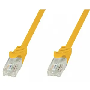 Techly Cat.5E UTP tīkla plākstera kabelis CCA RJ-45 dzeltena ICOC CCA5U-005-YET
