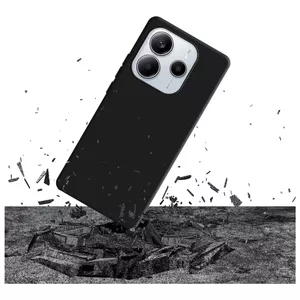 Silikona vāciņš 3MK priekš Xiaomi Redmi Note 14 5G — melns
