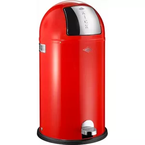 Trash bin Wesco KickBoy 40 L, red - pedal-operated kitchen waste container