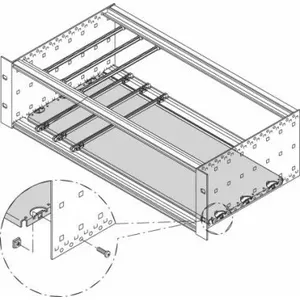 Mounting Plate for 19" Cabinet and Modular Cabinet SCHROFF 84 HP, Shelf Length 280 mm