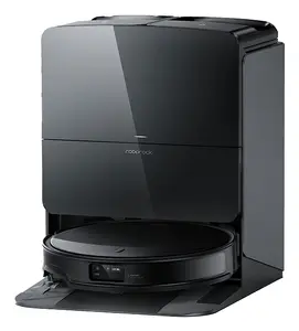 Roborock Saros 10R Black Robotic Vacuum Cleaner with Wet Mopping, 6400 mAh Battery, 180 min Runtime, and Bagless 0.27 L Dust Container