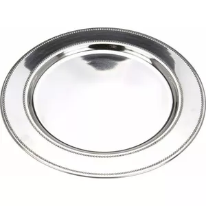 Home&Styling Collection Сервировочное блюдо и тарелка подставочная из стали диаметром 33 см