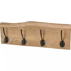 Wall-mounted wooden coat rack H&S Decoration model J11302660, industrial style, wall hanger for clothes