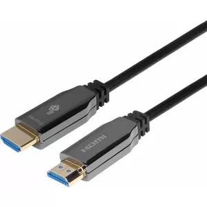 Hybrid Optical HDMI Cable TB Print v2.0 15 m — fiber-optic HDMI cable, model AKTBXVHFO2015MB