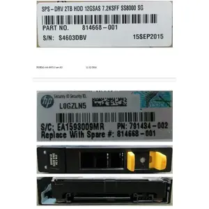 HDD HP 3PAR 2TB SFF SAS 814668-001-RFB