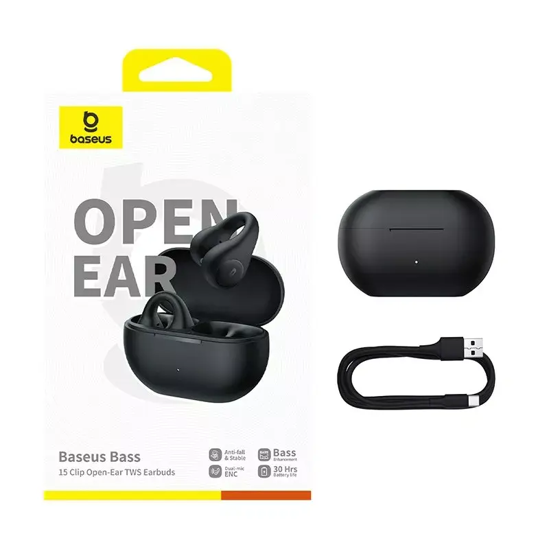 Baseus Bass 15 Clip Open Ear — Bluetooth 5.4, ANC Photo 8
