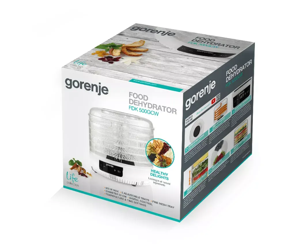 Gorenje FDK500GCW pārtikas žāvētājs 500 W Photo 8