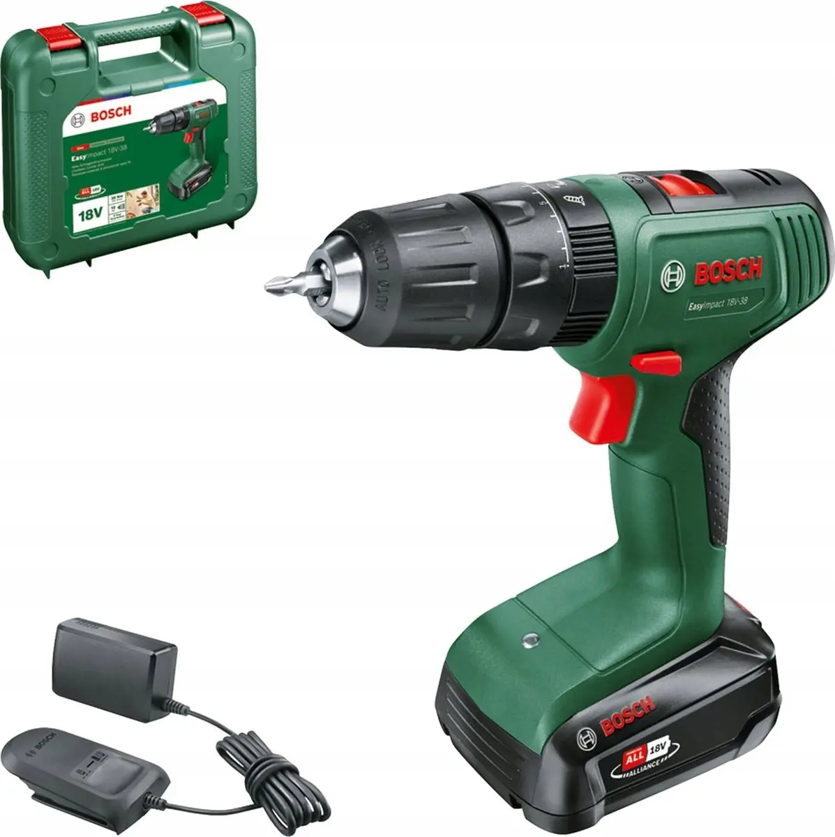 Urbi Bosch EasyImpact 18V-38 Akku-Bohrmaschine, 06039D810E